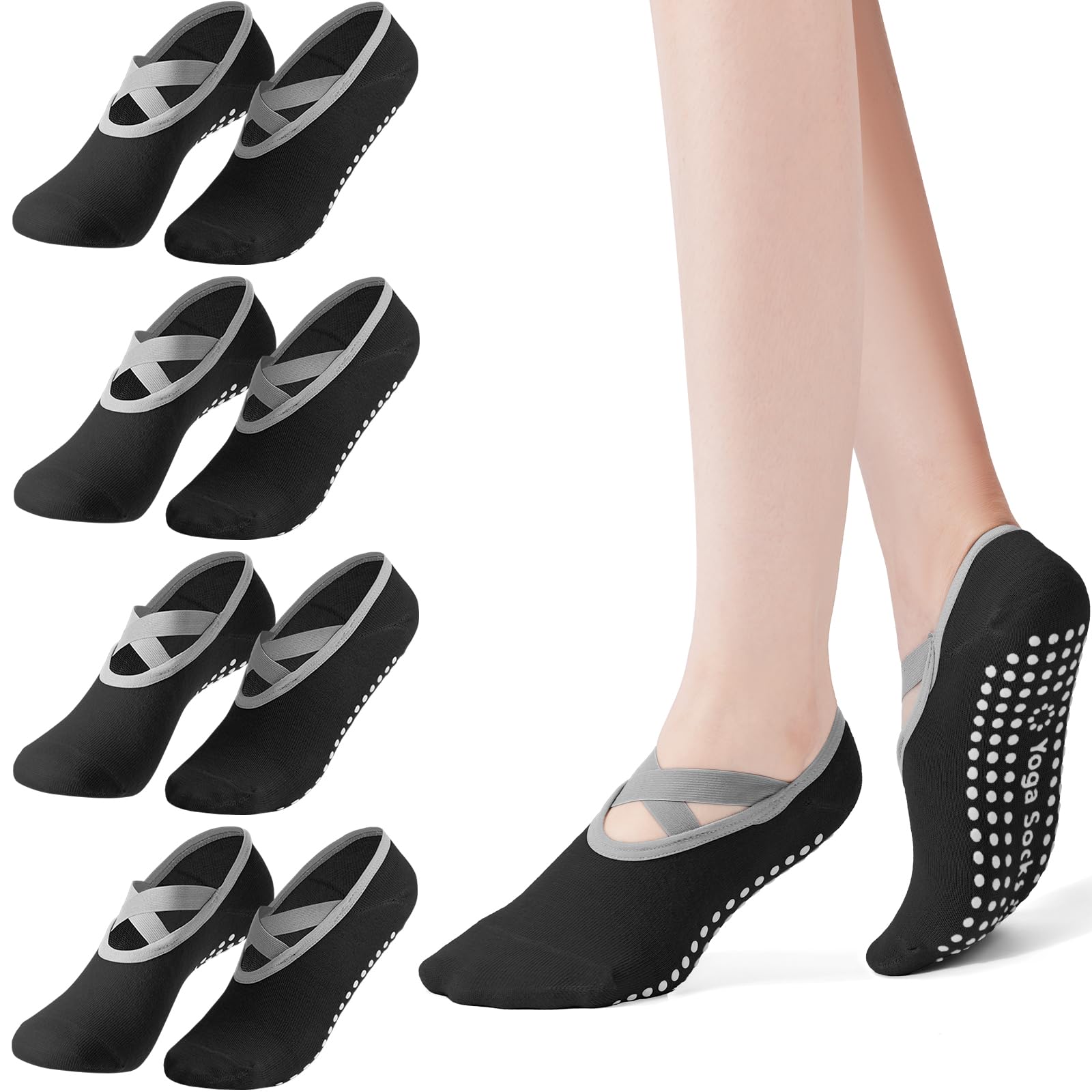 Confezione da 4 Calzini da Pil - Medias Para Pilates Y Yoga recensione e prezzo